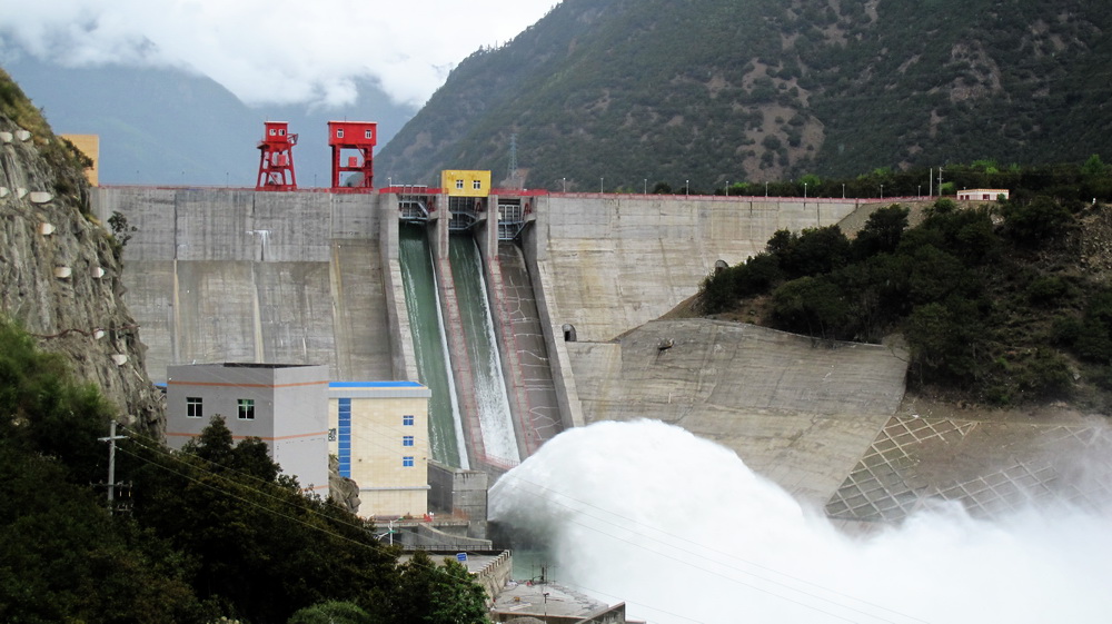 老虎嘴水电站。