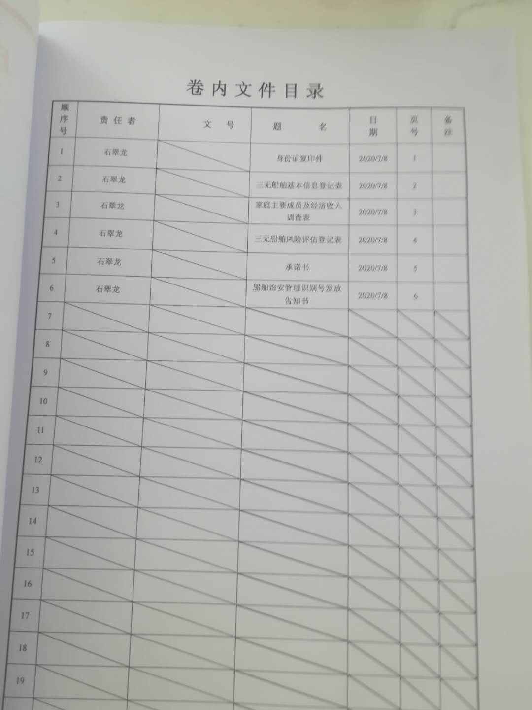 这里注意下，要填写除了船主，船长之外，还要提前写乘客，把你的请朋好友都写上，反正不花钱，如果没写，查 ...