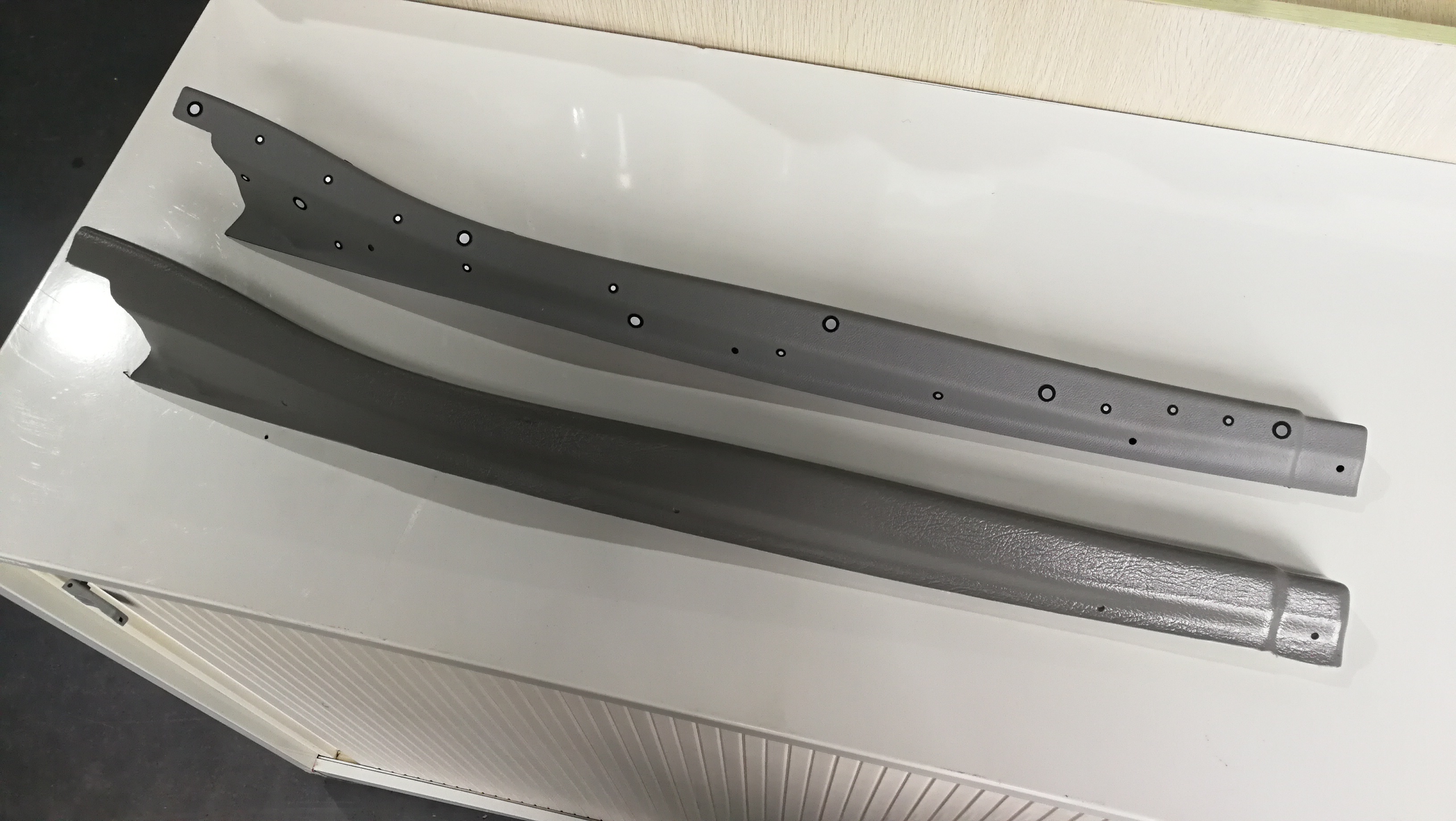 切割下来与原厂件比较一下