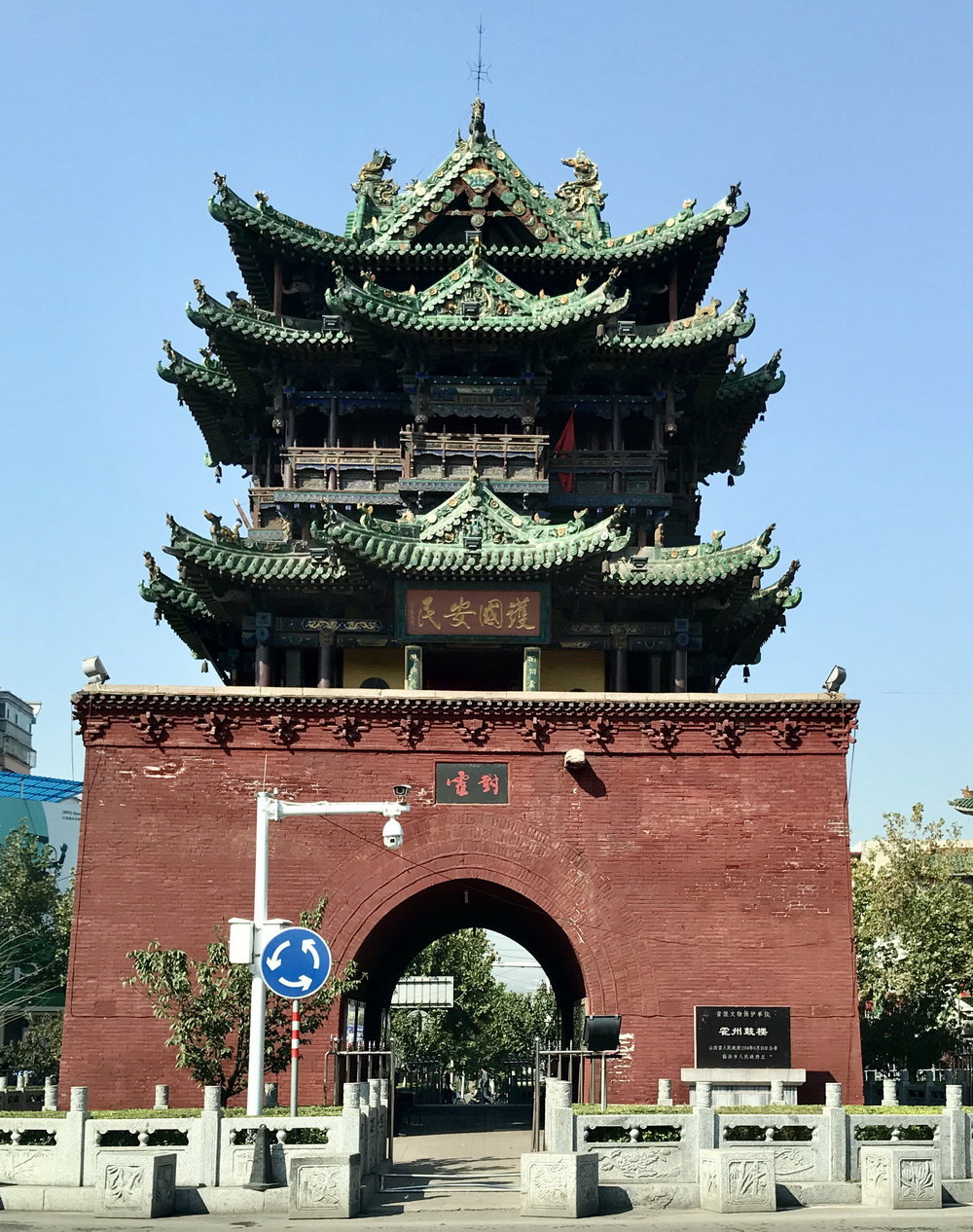 山西临汾霍州市鼓楼。