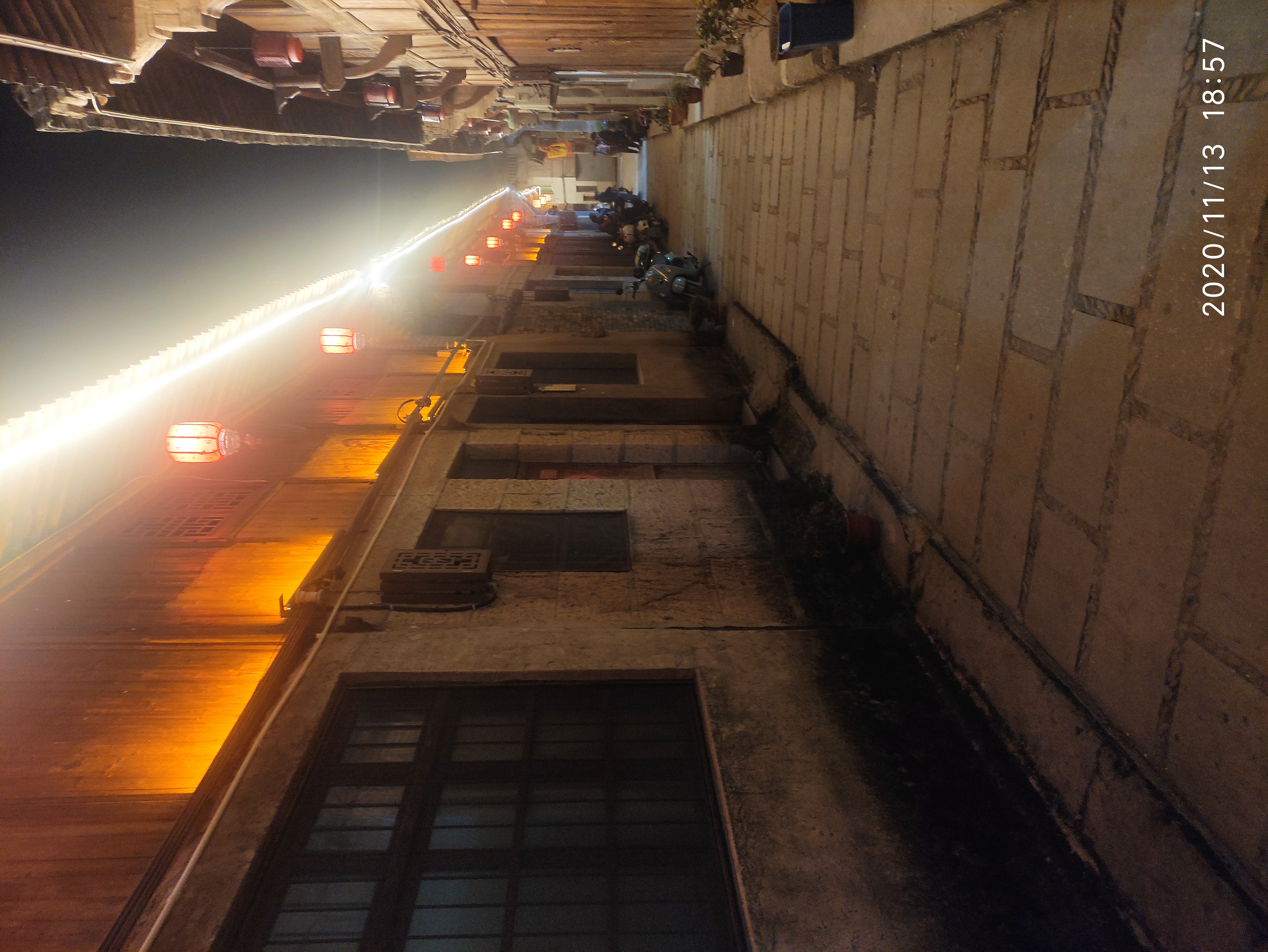 夜看新建镇老街